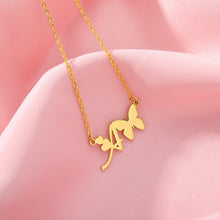 Load image into Gallery viewer, Initial Butterfly Necklace [variant_title]
