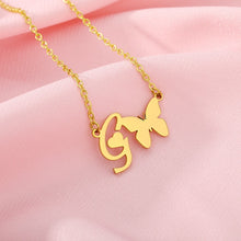 Load image into Gallery viewer, Initial Butterfly Necklace [variant_title]
