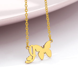 Initial Butterfly Necklace [variant_title]