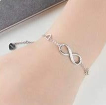 Load image into Gallery viewer, infinity silver bracelet
