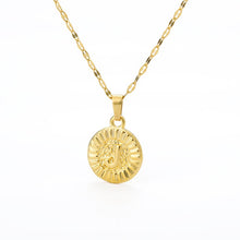 Load image into Gallery viewer, Initial Round Pendant Necklace - LeyeF Co. Global Jewelry &amp; Accessories

