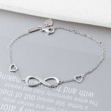 Load image into Gallery viewer, infinity silver bracelet
