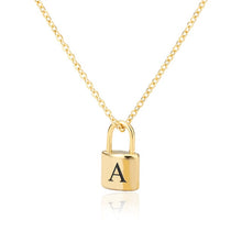 Load image into Gallery viewer, Initial Padlock Necklace A / 45cm

