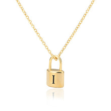 Load image into Gallery viewer, Initial Padlock Necklace I / 45cm
