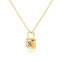 Load image into Gallery viewer, Initial Padlock Necklace S / 45cm

