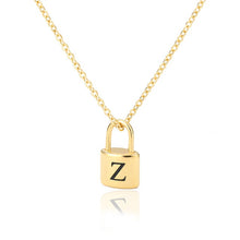 Load image into Gallery viewer, Initial Padlock Necklace Z / 45cm
