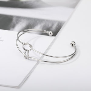 Double Loop Bangle - LeyeF Co. Global Jewelry & Accessories