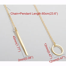 Load image into Gallery viewer, Circle Bar Lariat Necklace [variant_title]
