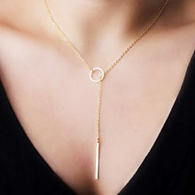 Load image into Gallery viewer, Circle Bar Lariat Necklace [variant_title]
