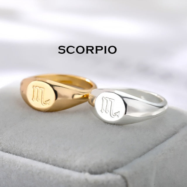 Zodiac Ring Scorpio / Gold