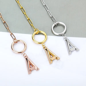initial toggle necklace