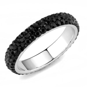 Black Gem Cirlce Ring 10