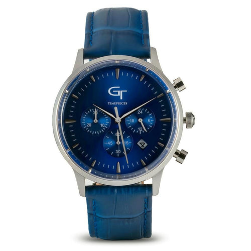 Watch - Silver Blue Chronograph Blue